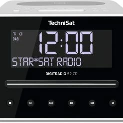 TechniSat DigitRadio 52 CD Blanc - Radio DAB+ ⋅ Radio Internet