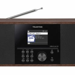 Telestar Lecteur Radio/CD DIRA S 24 CD Brun/Noir - Radio DAB+ ⋅ Radio Internet