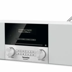 TechniSat DigitRadio 3 Blanc - Radio DAB+ ⋅ Radio Internet