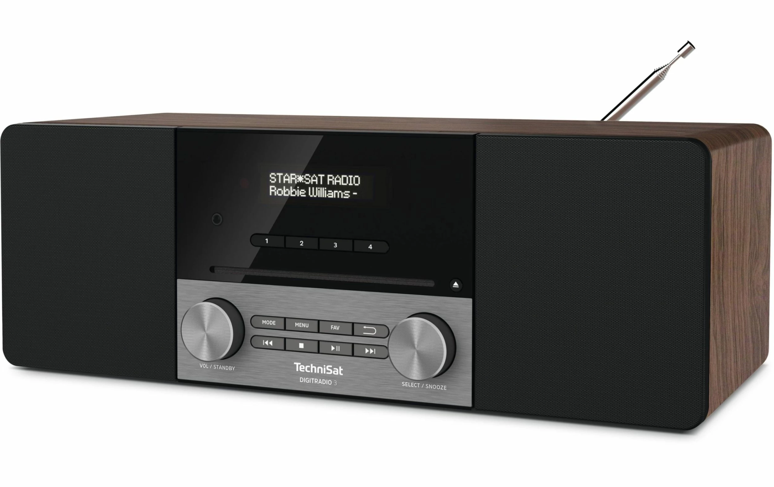 TechniSat DigitRadio 3 Noix - Radio DAB+ ⋅ Radio Internet 3 TechniSat DigitRadio 3 Noix - Radio DAB+ ⋅ Radio Internet