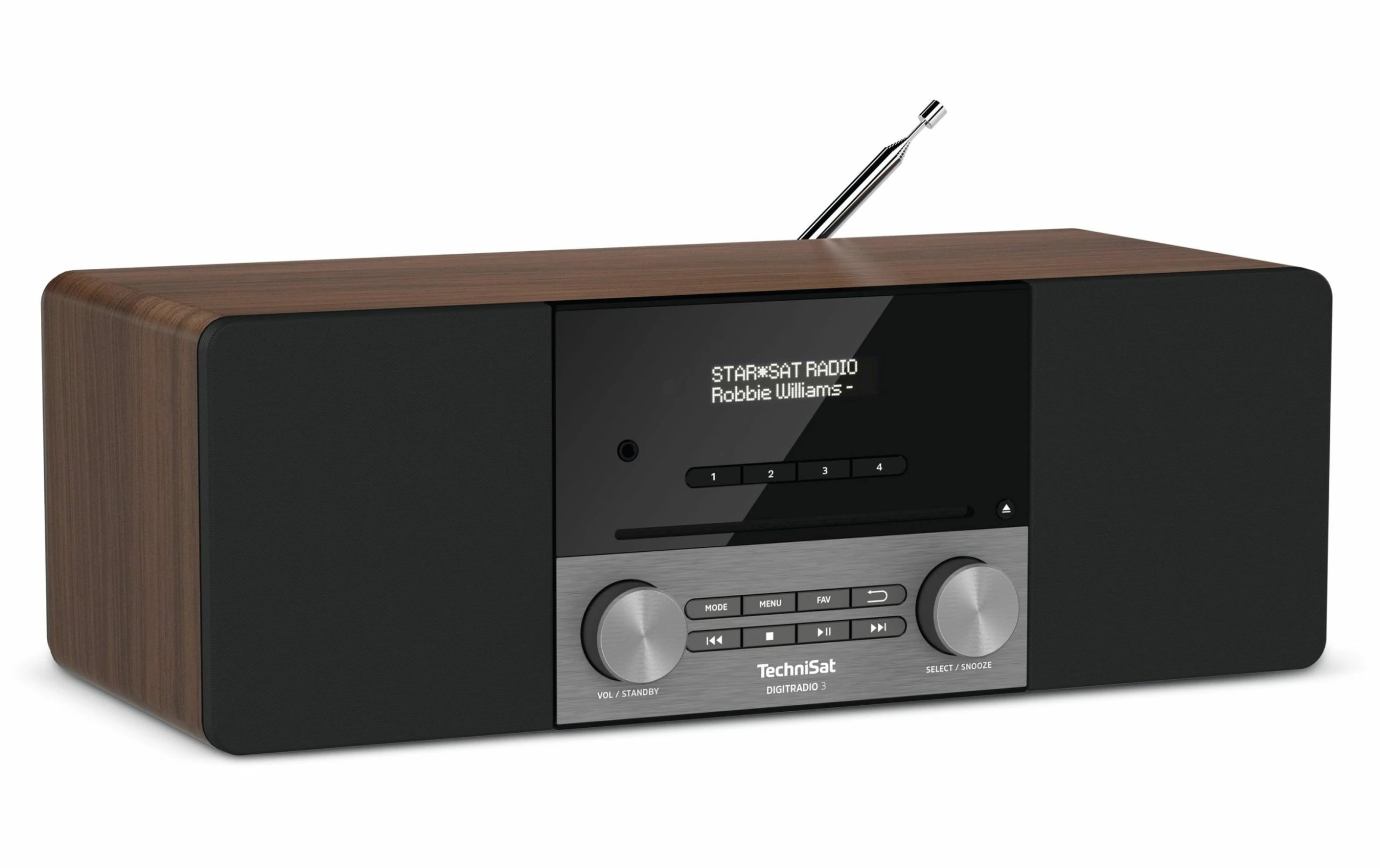 TechniSat DigitRadio 3 Noix - Radio DAB+ ⋅ Radio Internet 4 TechniSat DigitRadio 3 Noix - Radio DAB+ ⋅ Radio Internet – Image 2