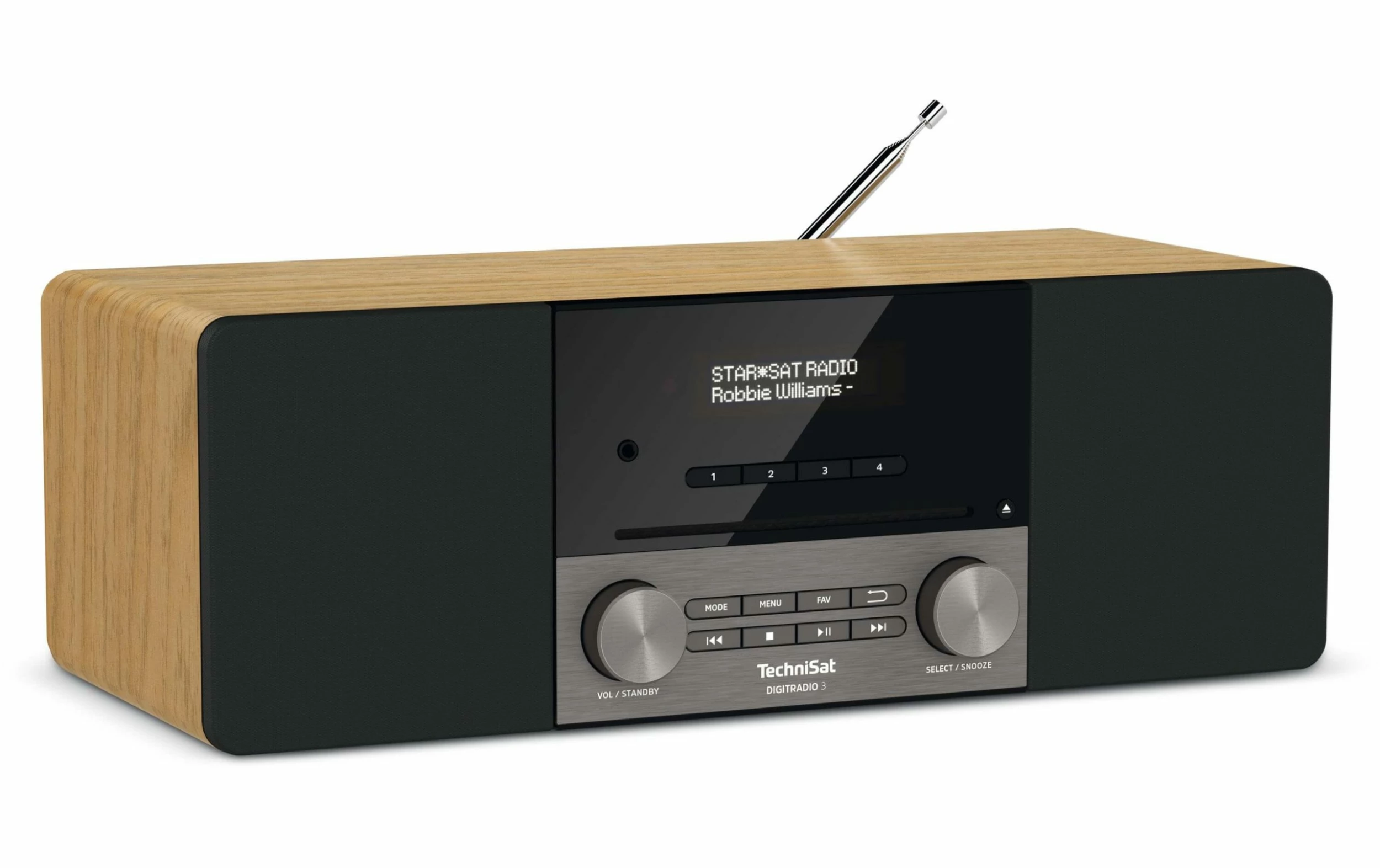 TechniSat DigitRadio 3 Chêne - Radio DAB+ ⋅ Radio Internet 4 TechniSat DigitRadio 3 Chêne - Radio DAB+ ⋅ Radio Internet – Image 2