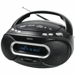 FairTec FT-CD80 DAB - Radio, FM, DAB+, CD, Alimentation Secteur, Alimentation Par Piles - Boombox DAB+