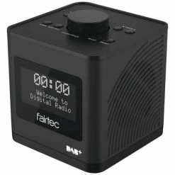 FairTec FT-2016 Black - Radio-réveil, FM, DAB+ Radio, Alimentation Secteur - Radio-réveil DAB+