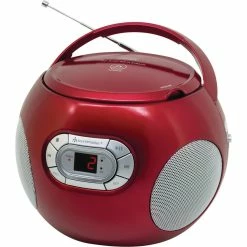 Soundmaster Lecteur Radio/CD SCD2120 Rouge - Radio DAB+ ⋅ Radio Internet