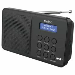 FairTec FT-2041 Black - Radio, FM, DAB+, Fonctionnement Sur Secteur, Fonctionnement Sur Piles - Radio DAB+ ⋅ Radio Internet