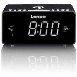 Lenco Radio-réveil CR-550 Noir - Radio DAB+ ⋅ Radio Internet