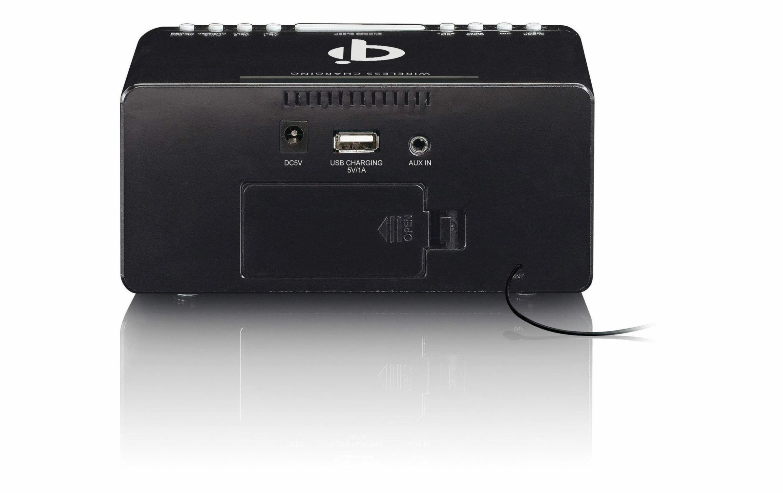 Lenco Radio-réveil CR-550 Noir - Radio DAB+ ⋅ Radio Internet 5 Lenco Radio-réveil CR-550 Noir - Radio DAB+ ⋅ Radio Internet – Image 3