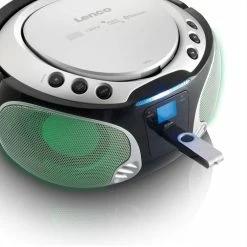 Lenco Lecteur Radio/CD SCD-550 Argenté - Radio DAB+ ⋅ Radio Internet