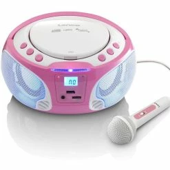 Lenco Lecteur Radio/CD SCD-650 Rose - Radio DAB+ ⋅ Radio Internet