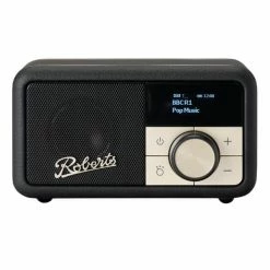 Roberts Revival Petite Black - Radio DAB / DAB+ / FM En Petit Format Avec Bluetooth Et Batterie Intégrée - Radio DAB+ ⋅ Radio Internet