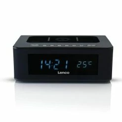Lenco Radio-réveil CR-580 Noir - Radio DAB+ ⋅ Radio Internet