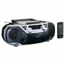 Lenco SCD-720SI - Radio, FM, DAB+, CD, Cassette, Alimentation Secteur, Alimentation Sur Piles - Boombox DAB+