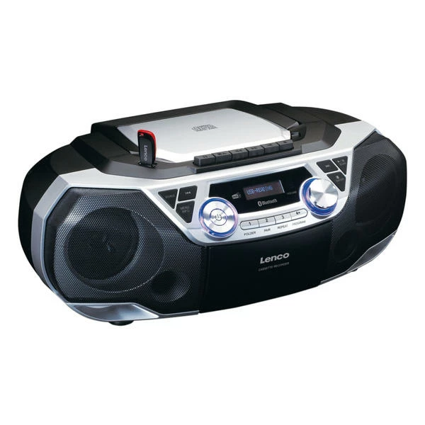 Lenco SCD-720SI - Radio, FM, DAB+, CD, Cassette, Alimentation Secteur, Alimentation Sur Piles - Boombox DAB+ 5 Lenco SCD-720SI - Radio, FM, DAB+, CD, Cassette, Alimentation Secteur, Alimentation Sur Piles - Boombox DAB+ – Image 3