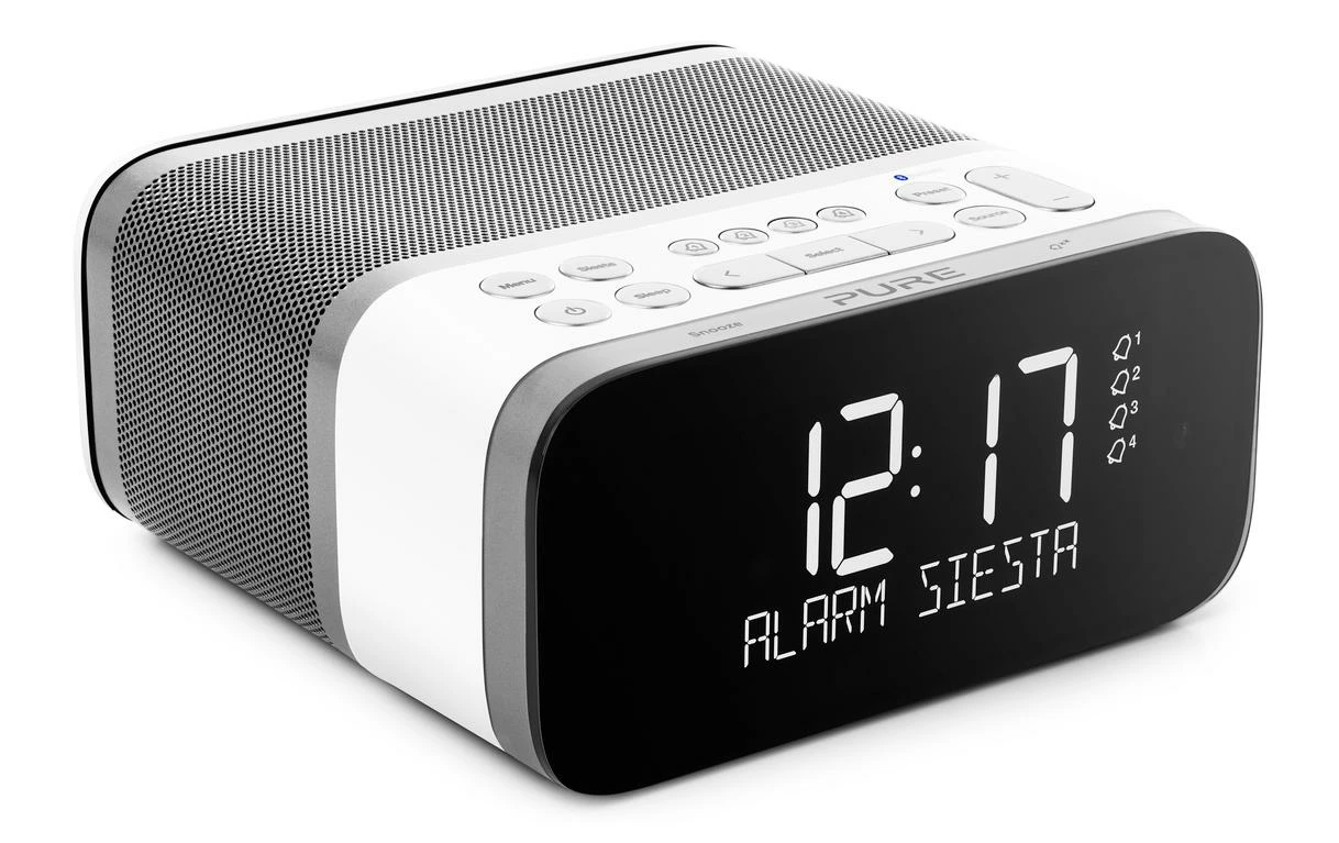 Pure Radio-réveil Siesta S6 Blanc; Argent - Radio DAB+ ⋅ Radio Internet 3 Pure Radio-réveil Siesta S6 Blanc; Argent - Radio DAB+ ⋅ Radio Internet