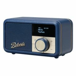 Roberts Revival Petite Midnight Blue - Radio DAB / DAB+ / FM En Petit Format Avec Bluetooth Et Batterie Intégrée - Radio DAB+ ⋅ Radio Internet -Lenco Shop unnamed file 67