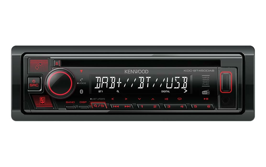 Kenwood Autoradio KDC-BT450DAB 1 DIN - Autoradio 4 Kenwood Autoradio KDC-BT450DAB 1 DIN - Autoradio – Image 2