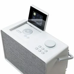 Pure Evoke Play Cotton White - Radio, FM, DAB+, Radio Internet, Fonctionnement Sur Secteur, Batterie En Option - Radio DAB+ ⋅ Radio Internet