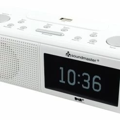 Soundmaster Radio-réveil UR8350 Blanc - Radio DAB+ ⋅ Radio Internet