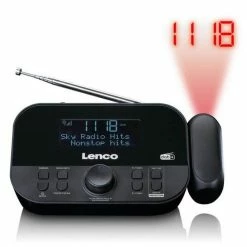 Lenco Radio-réveil CR-615BK Noir - Radio DAB+ ⋅ Radio Internet