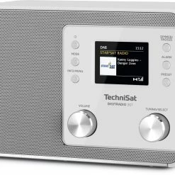 TechniSat Radio DAB+ DigitRadio 307 Blanc - Radio DAB+ ⋅ Radio Internet